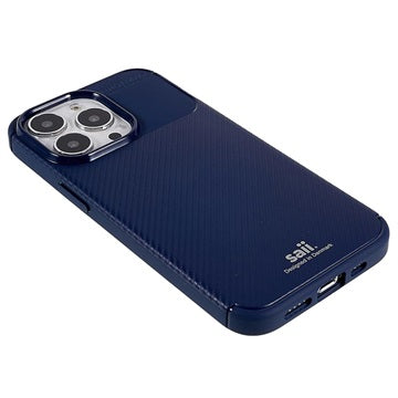 Saii Karbonfiber iPhone 13 Pro Max TPU Cover - Blå