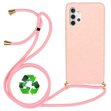 Saii Eco Line Samsung Galaxy A32 5G/M32 5G Cover med Strap - Pink