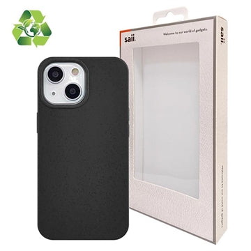 Saii Eco Line iPhone 13 Mini Biologisk Nedbrydeligt Cover - Sort