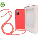 Saii Eco Line Samsung Galaxy S20 FE Cover med Strap - Rød
