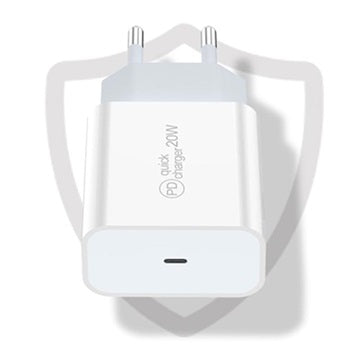 Saii PD Opladningssæt - 20W, USB-C - EU-stik - Hvid