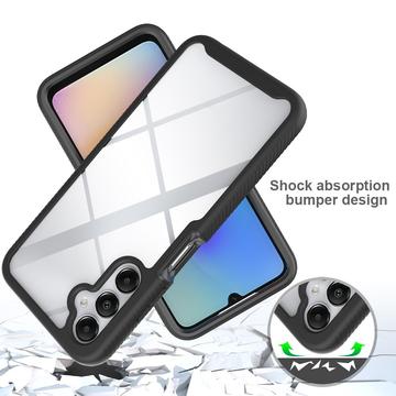 Samsung Galaxy A05s 360 Beskyttelse Cover - Sort / Klar