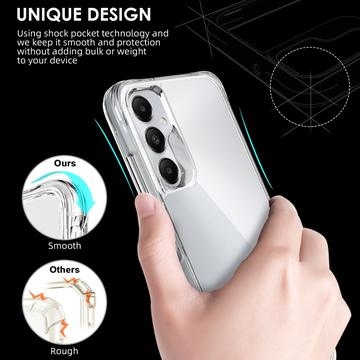 Samsung Galaxy A05s Ridsefast Hybrid Cover - Gennemsigtig