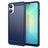 Samsung Galaxy A06 5G Børstet TPU Cover - Karbonfiber - blå