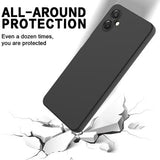 Samsung Galaxy A06 5G Flydende silikone cover med håndrem - sort