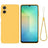 Samsung Galaxy A06 5G Flydende silikone cover med håndrem - gul