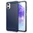 Samsung Galaxy A06 Børstet TPU Cover - Karbonfiber - Blå