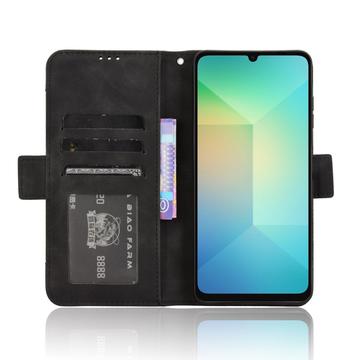 Samsung Galaxy A06 Pung Cover med Kortholder - Sort