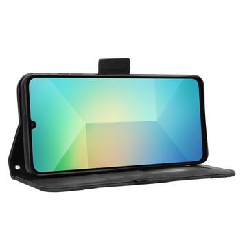 Samsung Galaxy A06 Pung Cover med Kortholder - Sort
