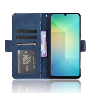 Samsung Galaxy A06 Pung Cover med Kortholder - Blå
