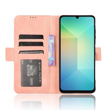 Samsung Galaxy A06 Pung Cover med Kortholder - Pink