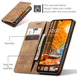 Samsung Galaxy A06 Caseme 013 Series Pung - Brun