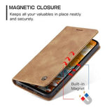 Samsung Galaxy A06 Caseme 013 Series Pung - Brun
