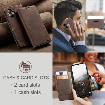 Samsung Galaxy A06 Caseme 013 Series Pung - Kaffe