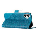 Samsung Galaxy A06 Mandala Series Etui med Pung - Blå