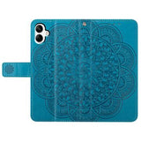 Samsung Galaxy A06 Mandala Series Etui med Pung - Blå