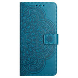 Samsung Galaxy A06 Mandala Series Etui med Pung - Blå