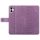 Samsung Galaxy A06 Mandala Series Etui med Pung - Lilla