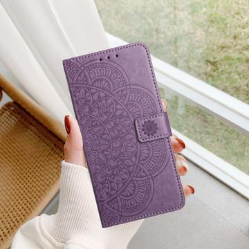 Samsung Galaxy A06 Mandala Series Etui med Pung - Lilla