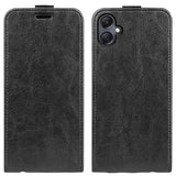 Samsung Galaxy A06 Vertikal Flip Cover med Kortholder - Sort