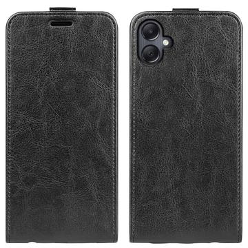 Samsung Galaxy A06 Vertikal Flip Cover med Kortholder - Sort
