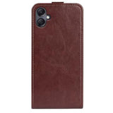 Samsung Galaxy A06 Vertikal Flip Cover med Kortholder - Brun