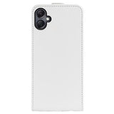 Samsung Galaxy A06 Vertikal Flip Cover med Kortholder - Hvid