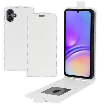 Samsung Galaxy A06 Vertikal Flip Cover med Kortholder - Hvid