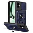 Samsung Galaxy A07 4G/5G Roterende Ring Hybrid Cover med Kameraskjold - Blå