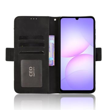 Samsung Galaxy A07 4G Kortholder Pung Etui - Sort