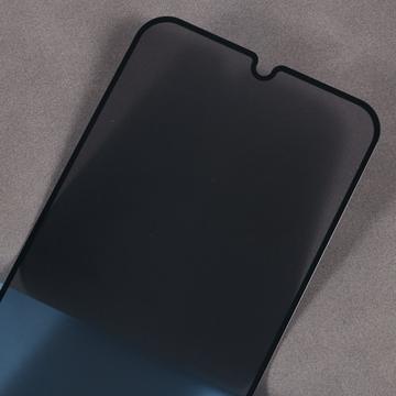 Samsung Galaxy A07 4G/A06 Privacy Full Cover Skærmbeskytter Hærdet Glas - Sort Kant