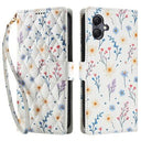 Samsung Galaxy A07 4G Rhombisk Blomsterpung - farverige blomster