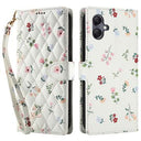 Samsung Galaxy A07 4G Rhombisk Blomsterpung - Roser