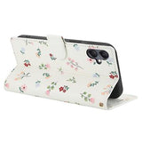 Samsung Galaxy A07 4G Rhombisk Blomsterpung - Roser
