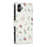 Samsung Galaxy A07 4G Rhombisk Blomsterpung - Roser