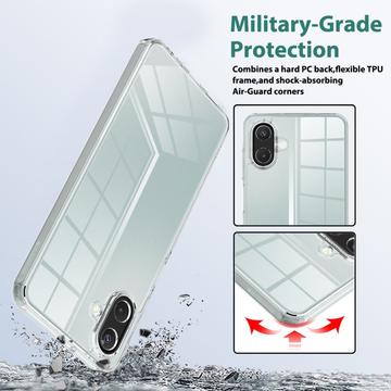 Samsung Galaxy A07 4G Ridsefast Hybrid Cover - Gennemsigtig