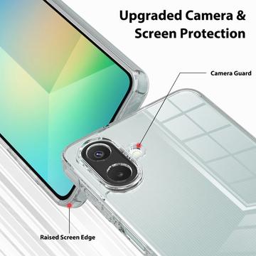 Samsung Galaxy A07 4G Ridsefast Hybrid Cover - Gennemsigtig