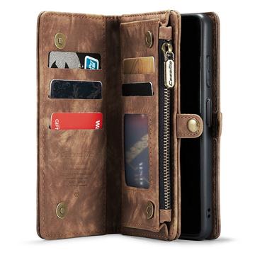 Samsung Galaxy A12 Caseme 2-i-1 Multifunktionel Pung - Brun