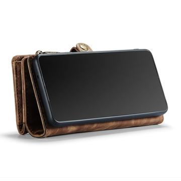 Samsung Galaxy A12 Caseme 2-i-1 Multifunktionel Pung - Brun