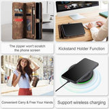 Samsung Galaxy A12 Caseme 2-i-1 Multifunktionel Pung - Brun