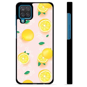Samsung Galaxy A12 Beskyttende Cover - Citron Mønster