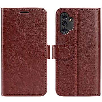 Samsung Galaxy A13 Pung Taske med Magnetisk Lukning - Brun