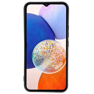 Samsung Galaxy A14/A14 5G Anti-Fingeraftryk Mat TPU Cover - Sort