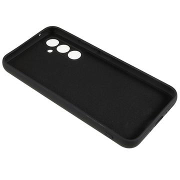 Samsung Galaxy A14/A14 5G Anti-Fingeraftryk Mat TPU Cover - Sort