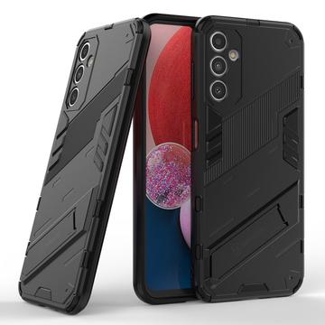 Samsung Galaxy A14/A14 5G Armor Series Hybrid Cover med Stativ - Sort