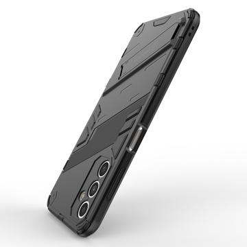 Samsung Galaxy A14/A14 5G Armor Series Hybrid Cover med Stativ - Sort