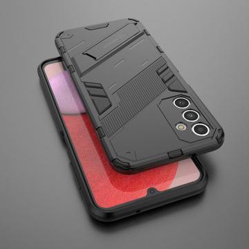 Samsung Galaxy A14/A14 5G Armor Series Hybrid Cover med Stativ - Sort
