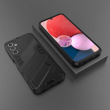Samsung Galaxy A14/A14 5G Armor Series Hybrid Cover med Stativ - Sort