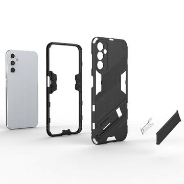 Samsung Galaxy A14/A14 5G Armor Series Hybrid Cover med Stativ - Sort