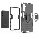 Samsung Galaxy A14/A14 5G Hybrid Cover med Ring Holder - Sort